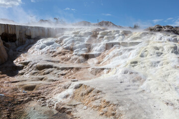 Algiers thermal springs Hammam Mescutin on a sunny spring day