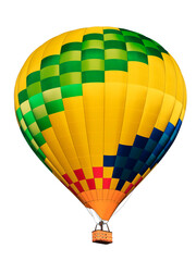 Hot air balloon on transparent background.  Isolated Hot air balloon. Aerostat png file clip art clipart