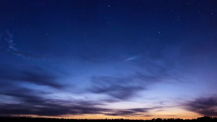 Foto auf Leinwand night sky sunset landscape nature background © stocker