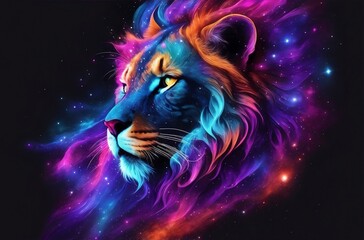 Nebulosa Galaxy lion artwork