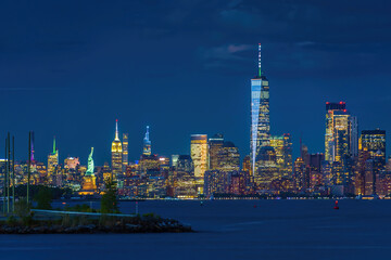 Manhattan's skyline, cityscape of New York City