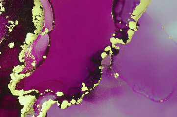 Fioletowe tło abstrakcja  ( Alkohol ink painting fluid ) Oryginalne ręcznie malowane abstrakcje