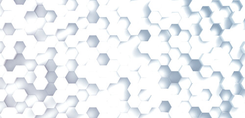 3d rendering hexagon background illustration