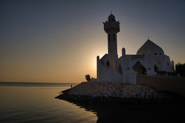 Beautiful Al Khobar Corniche Mosque Saudi Arabia