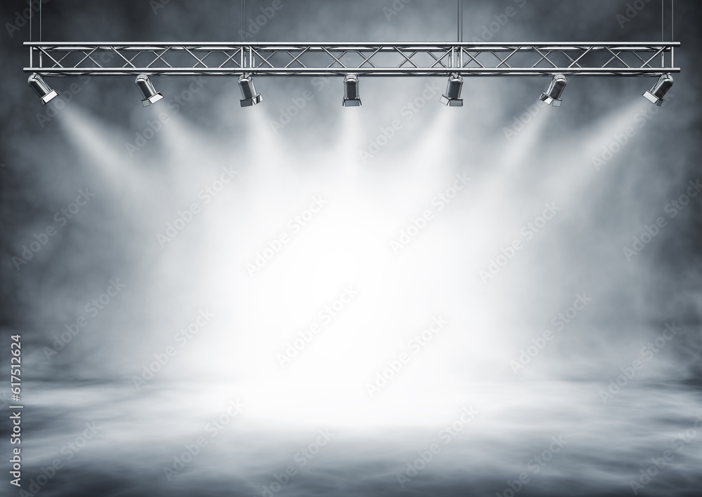 Poster 3d rendering of a studio background