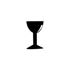 Black silhouette water glasses mugs vector illustration