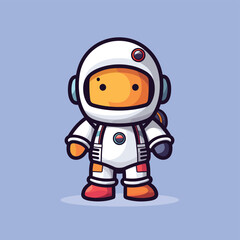 A cartoon character in a space suit