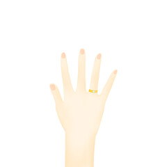 Fototapeta premium Hand with ring