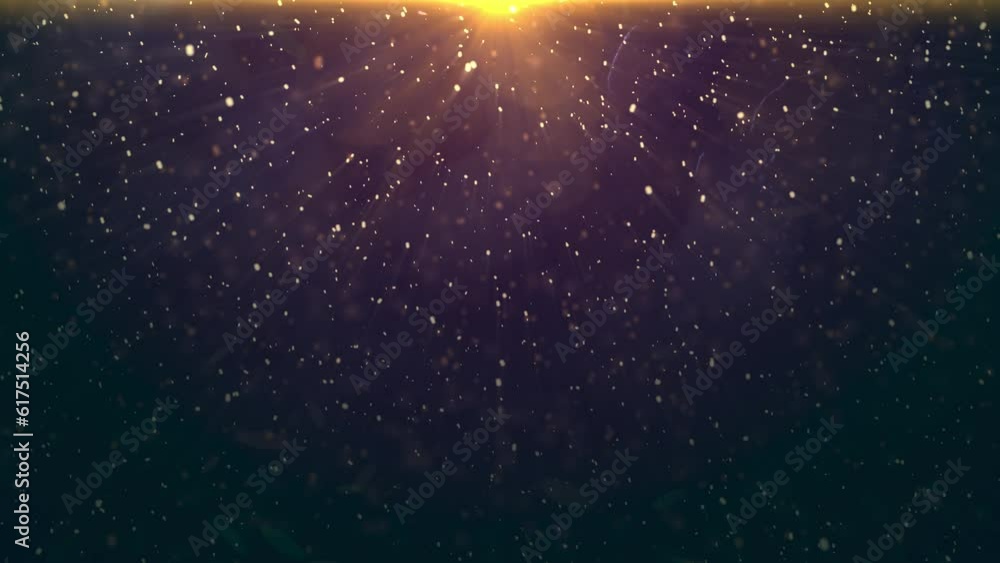 Canvas Prints abstract floating and glowing particles, christmas winter falling sparkling snow flakes concept on d