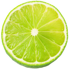 Vibrant Lime Fruit Cutout, Isolated on Transparent Background. Generative AI