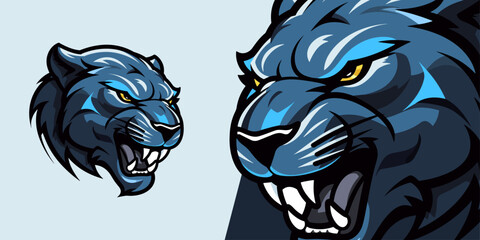 Black Panther Logo Mascot: Powerful Vector Illustration for Sport & E-Sport Teams