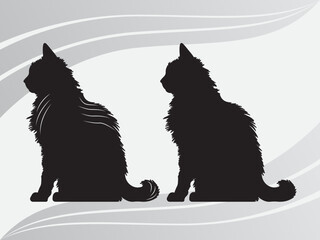 Cat, Kitty, Cat Svg, Cat Silhouette, Cat Svg Bundle, Black Cat Svg, Cut Cutting Files, Pet Clipart
