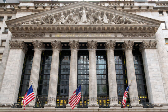 New York Stock Exchange in Wall Street, New York City, USA
