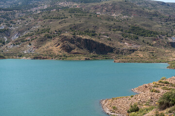 Beninar Reservoir in the south of Andalusia