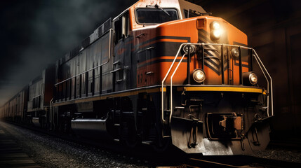 Obraz premium Photo of a moving train