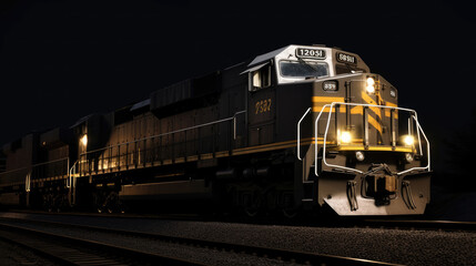 Naklejka premium Photo of a moving train