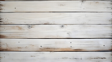 Obraz premium white wood plank texture backgrounds geenerativ ai