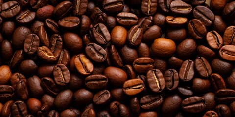 Naklejka premium coffee beans background wallpaper