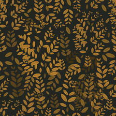 Hand Drawn Aesthetic Leaves Pattern
