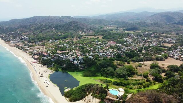 Town of San Pancho, Nayarit. Mexico