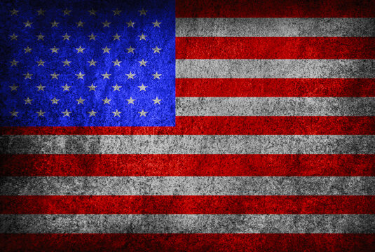 flag of USA grunge background. american flag texture background