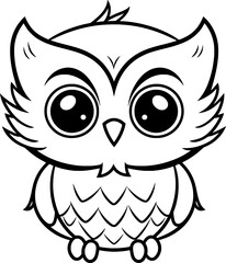 Owl Line Animal