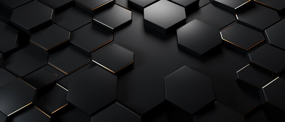 black metalic background with hexagon pattern