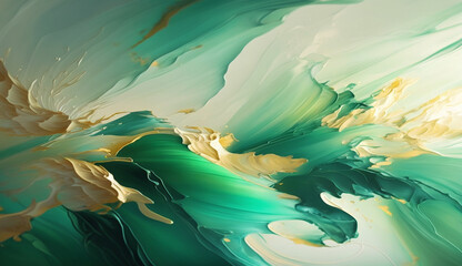 Hand Painted oil painting In beige
