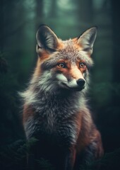 Naklejka premium Fox Portait