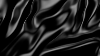3D Illustration Abstract Black Background with Glare