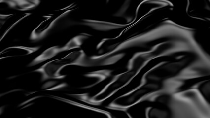 3D Illustration Abstract Black Background with Glare