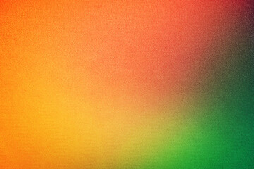 Fototapeta Gold red pink coral peach orange yellow lemon lime green abstract background for design. Color gradient, ombre. Colorful, multicolor, mix, iridescent, bright, fun. Rough, grain, noise,grungy.Template. obraz