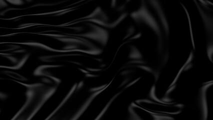 3D Illustration Abstract Black Background with Glare