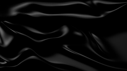 3D Illustration Abstract Black Background with Glare