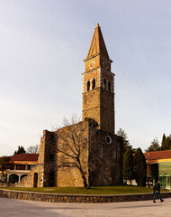 Fototapeta na wymiar Ancient monastery San Barnardin near Piran and Portoroz, Slovenia