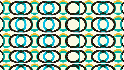 Mosaic illustration, pattern of figures illustration.