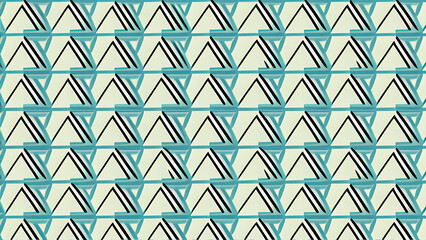 Mosaic illustration, pattern of figures illustration.