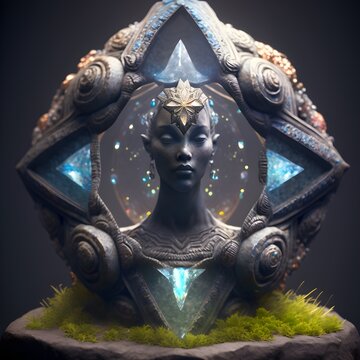 primordial divine mother talisman extremely photorealistic extremely realistic insanely detailed micro detailed octane render unreal engine octane render creative Hd 8k 
