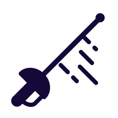 Isolated monochrome fencing sword icon Vector illustration