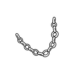 vector illustration of a necklace