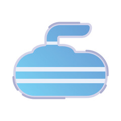 Isolated colored curling stone icon Vector illustration