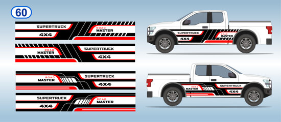 Car side door sticker stripe design. Auto vinyl decal template. Suitable for print or cut (Silhouette, cricut cameo etc.) Scaling without loss of quality for different car model. © galolines