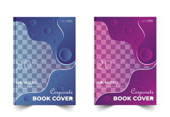 Corporate Business Book Cover Design Annual report brochure, flyer design, Leaflet cover presentation abstract flat background, book cover templates, Jigsaw puzzle image.