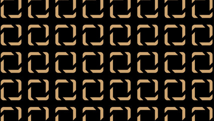 Seamless abstract geometric pattern for fabric, banners, surface design, packaging, background. Luxury gold and black design. Vector illustration