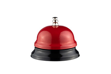 Red ring on a white background.
Service ring bell isolated on white background.
Red calling bell. 