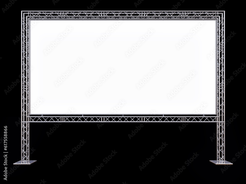 Poster 3d rendering of a presentation background