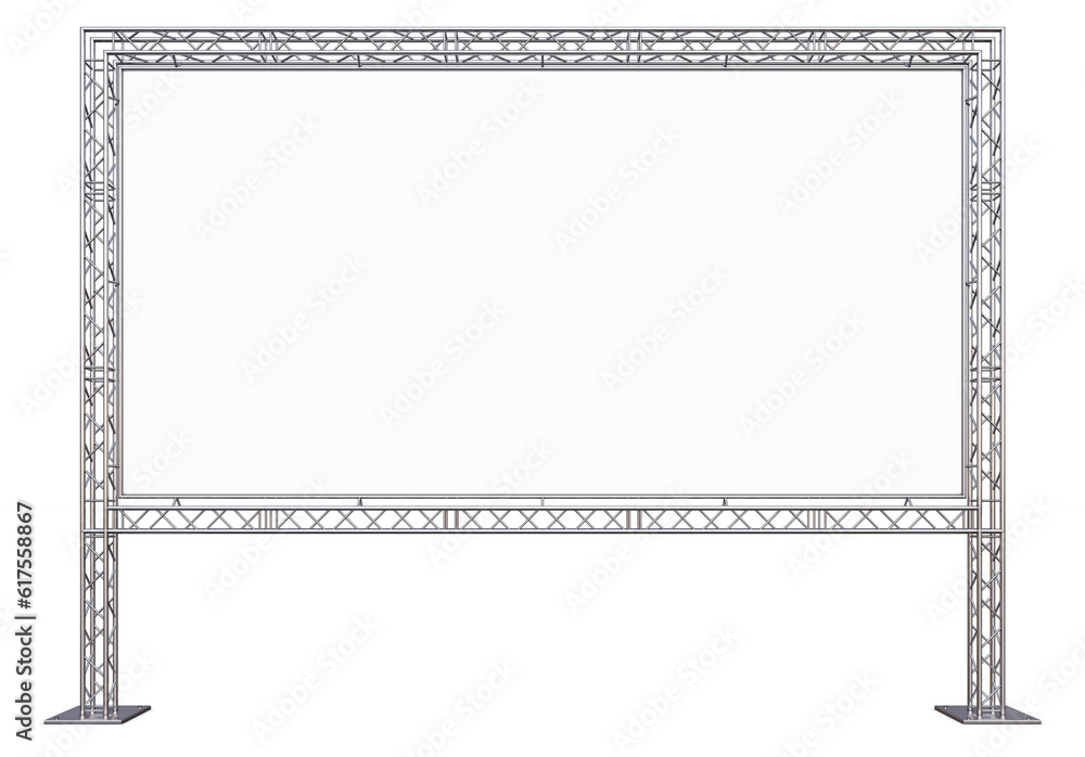 Poster 3d rendering of a presentation background