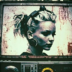 35mm 90s poster grunge techno dj 