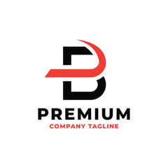 Vector letter B modern logo design template illustration