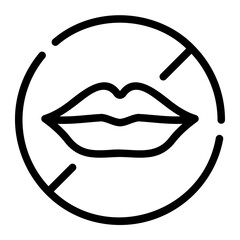 silence line icon